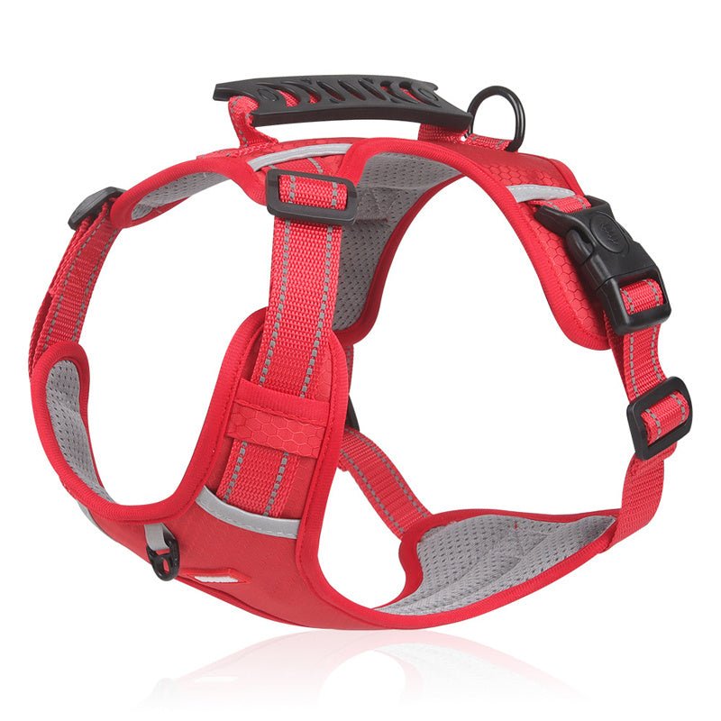 Adjustable No - Pull Pet Harness for Dogs and Cats - Soft Padded Harness with Easy Control Handle for Large Breeds - Prevents Choking and Pulling - Comfortable and Secure Fit - Bako Bako