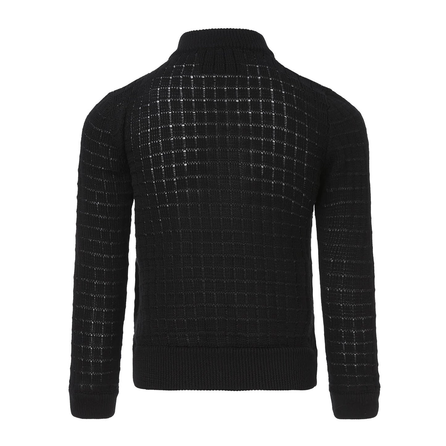 Balck Summer Cardigan with Front Buttons Fastening - SweaterInfantium VictoriaBako