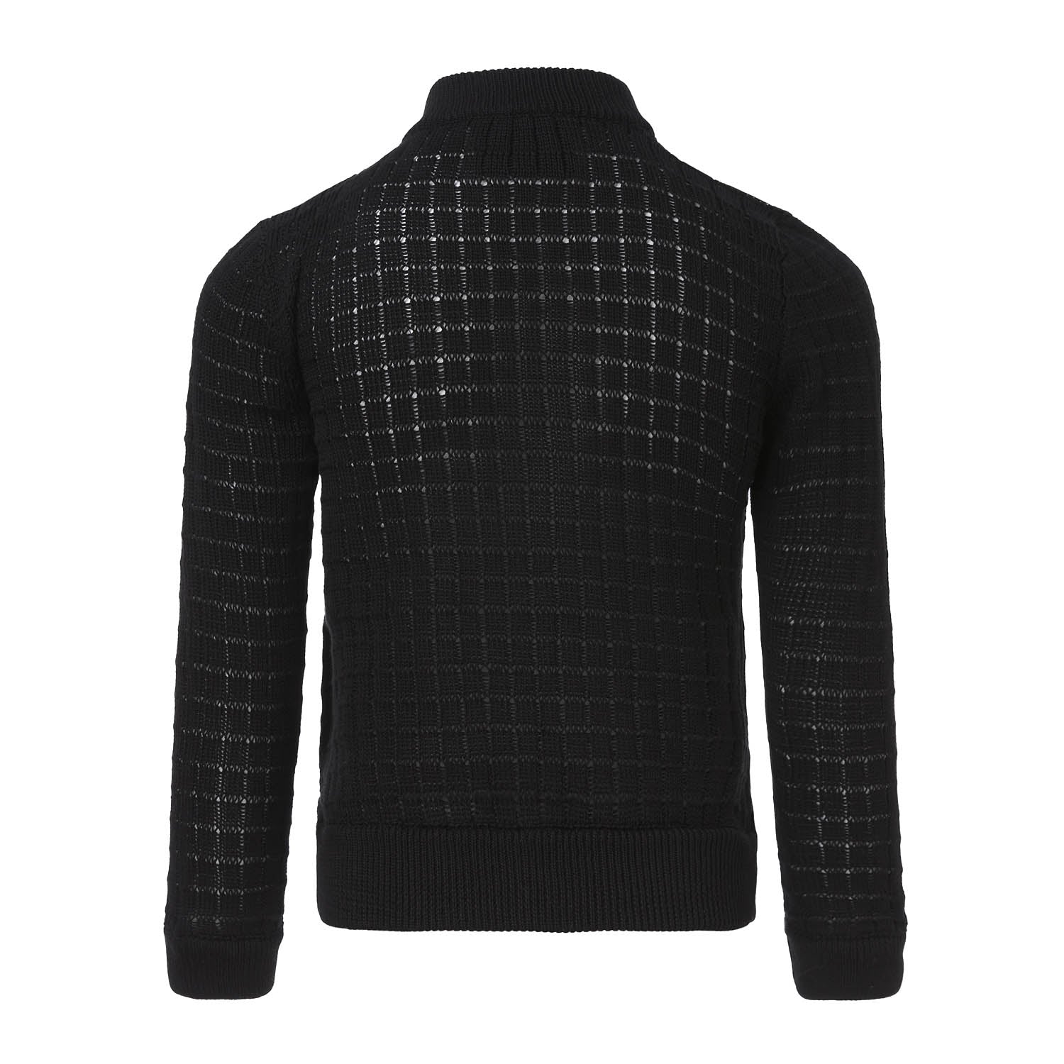 Balck Summer Cardigan with Front Buttons Fastening - SweaterInfantium VictoriaBako