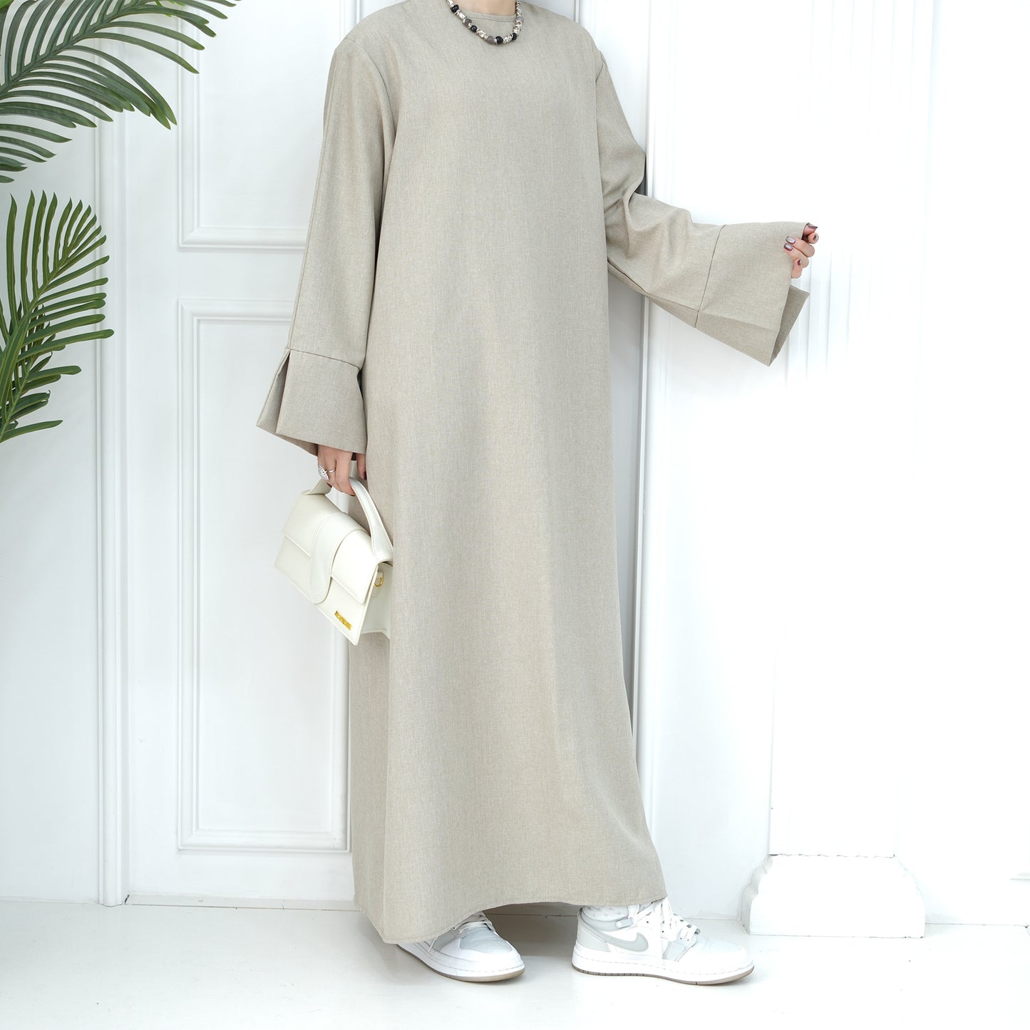 2024 New Dubai Abaya for Muslim Women Eid Ramadan Modest Dress Türkiye Loose Large Elegant Dress Gown Female Islam Clothing - Bako Bako