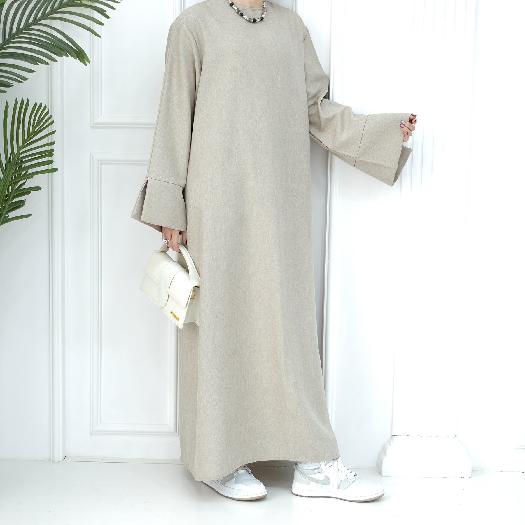 2024 New Dubai Abaya for Muslim Women Eid Ramadan Modest Dress Türkiye Loose Large Elegant Dress Gown Female Islam Clothing - Bako Bako
