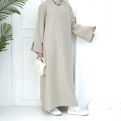 2024 New Dubai Abaya for Muslim Women Eid Ramadan Modest Dress Türkiye Loose Large Elegant Dress Gown Female Islam Clothing - Bako Bako