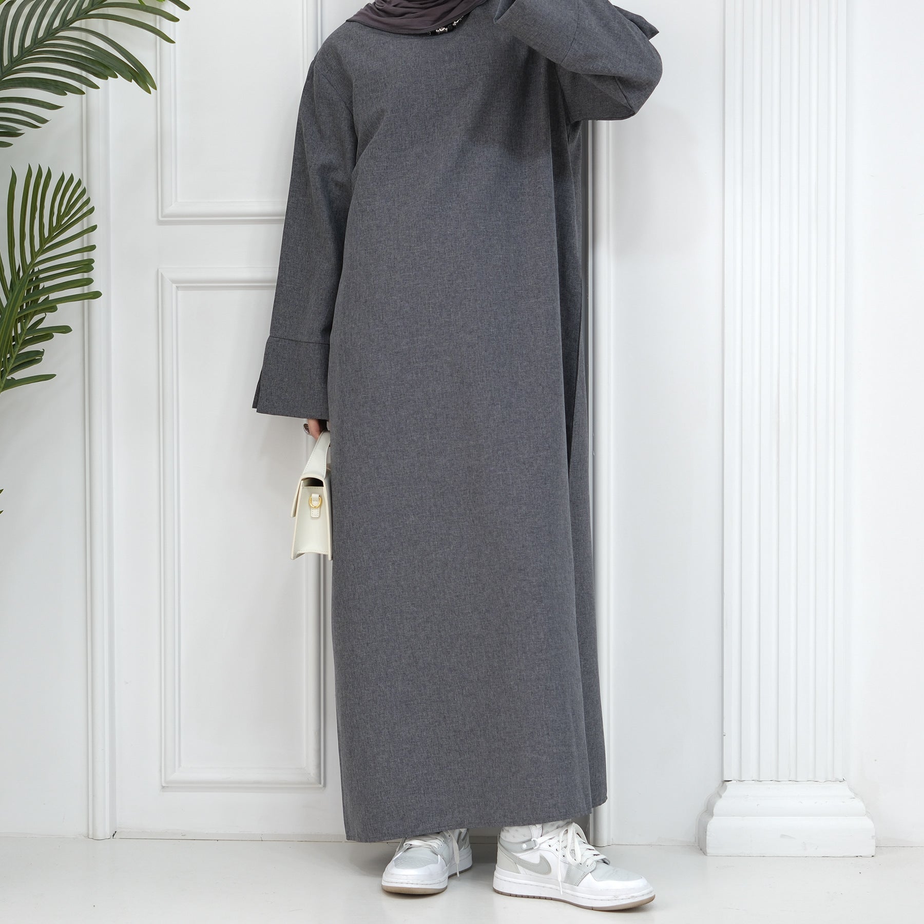 2024 New Dubai Abaya for Muslim Women Eid Ramadan Modest Dress Türkiye Loose Large Elegant Dress Gown Female Islam Clothing - Bako Bako