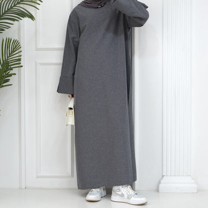 2024 New Dubai Abaya for Muslim Women Eid Ramadan Modest Dress Türkiye Loose Large Elegant Dress Gown Female Islam Clothing - Bako Bako