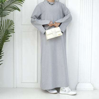 2024 New Dubai Abaya for Muslim Women Eid Ramadan Modest Dress Türkiye Loose Large Elegant Dress Gown Female Islam Clothing - Bako Bako