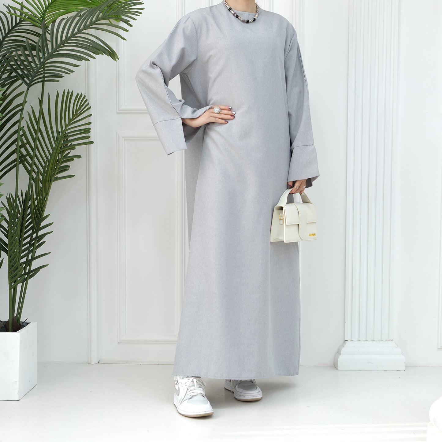 2024 New Dubai Abaya for Muslim Women Eid Ramadan Modest Dress Türkiye Loose Large Elegant Dress Gown Female Islam Clothing - Bako Bako