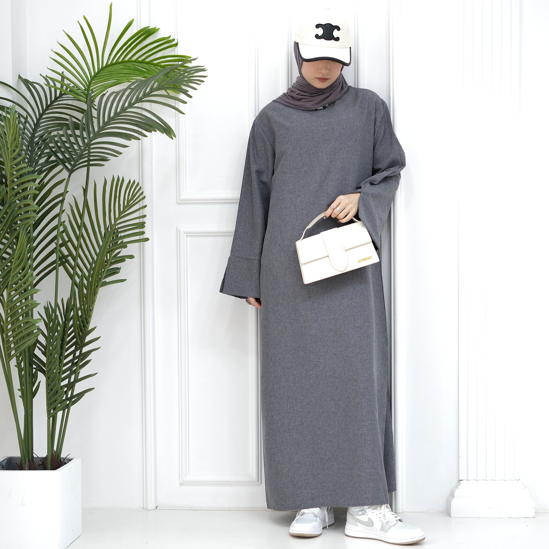 2024 New Dubai Abaya for Muslim Women Eid Ramadan Modest Dress Türkiye Loose Large Elegant Dress Gown Female Islam Clothing - Bako Bako