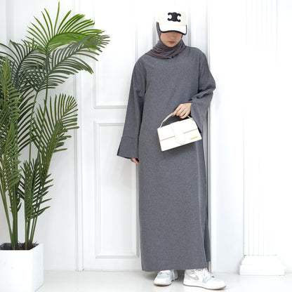 2024 New Dubai Abaya for Muslim Women Eid Ramadan Modest Dress Türkiye Loose Large Elegant Dress Gown Female Islam Clothing - Bako Bako