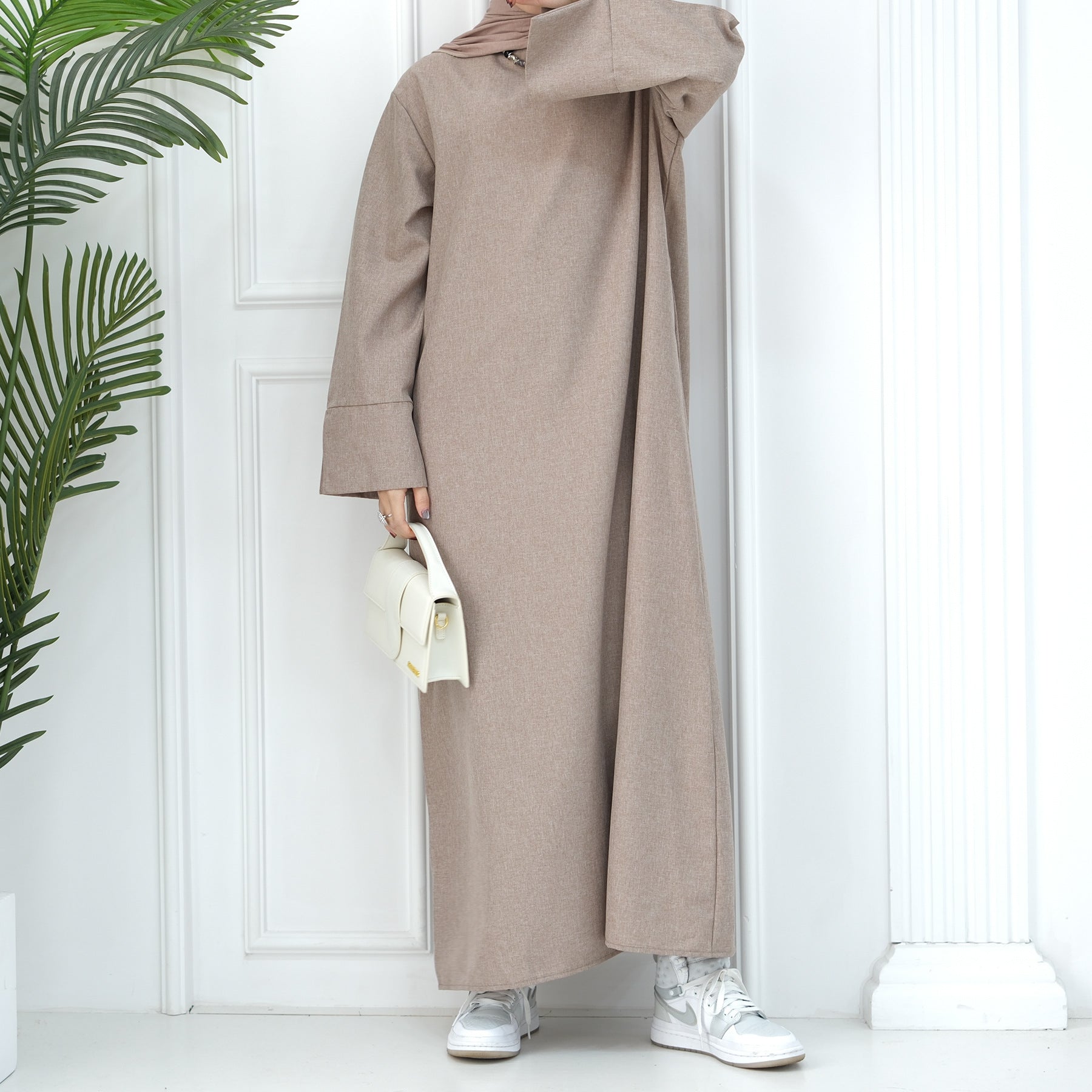 2024 New Dubai Abaya for Muslim Women Eid Ramadan Modest Dress Türkiye Loose Large Elegant Dress Gown Female Islam Clothing - Bako Bako