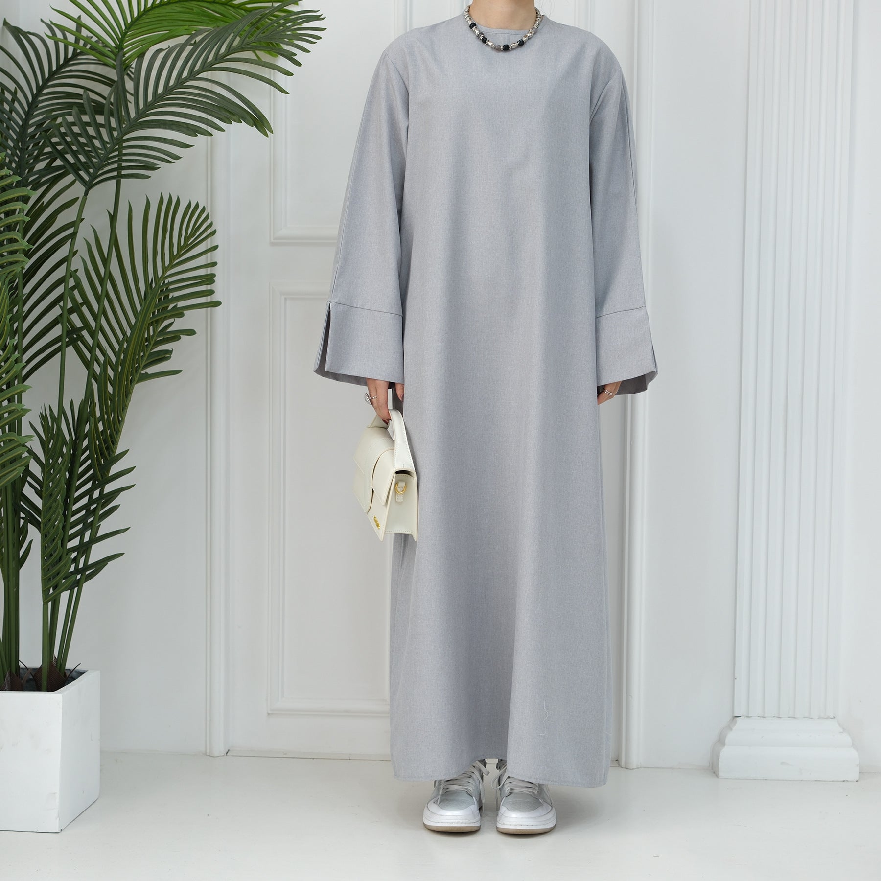 2024 New Dubai Abaya for Muslim Women Eid Ramadan Modest Dress Türkiye Loose Large Elegant Dress Gown Female Islam Clothing - Bako Bako