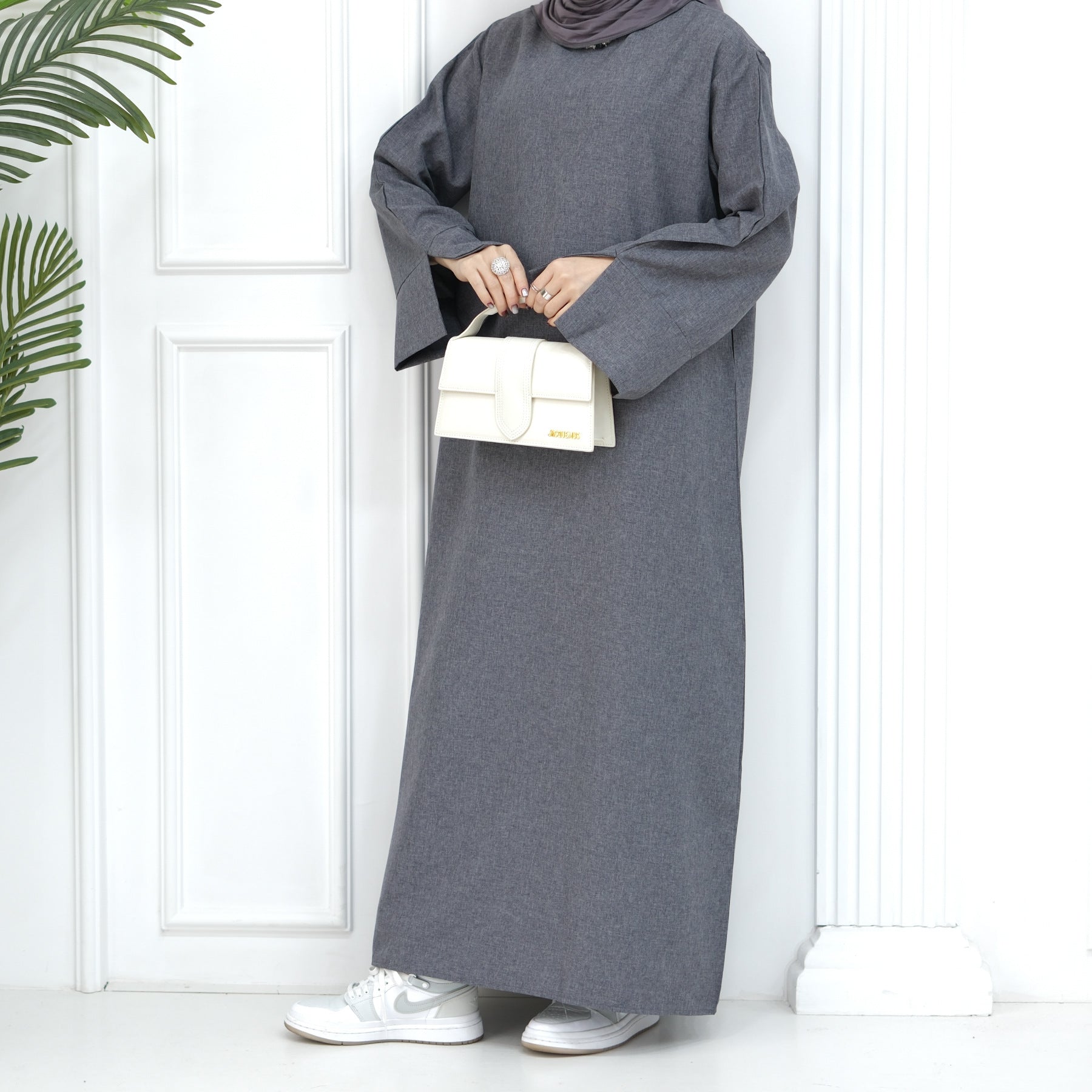 2024 New Dubai Abaya for Muslim Women Eid Ramadan Modest Dress Türkiye Loose Large Elegant Dress Gown Female Islam Clothing - Bako Bako