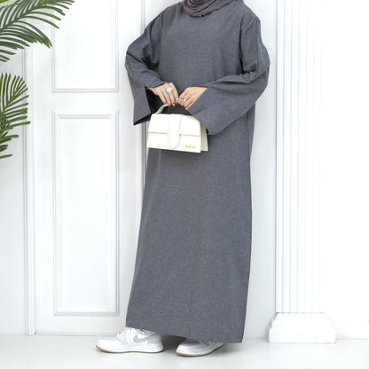 2024 New Dubai Abaya for Muslim Women Eid Ramadan Modest Dress Türkiye Loose Large Elegant Dress Gown Female Islam Clothing - Bako Bako