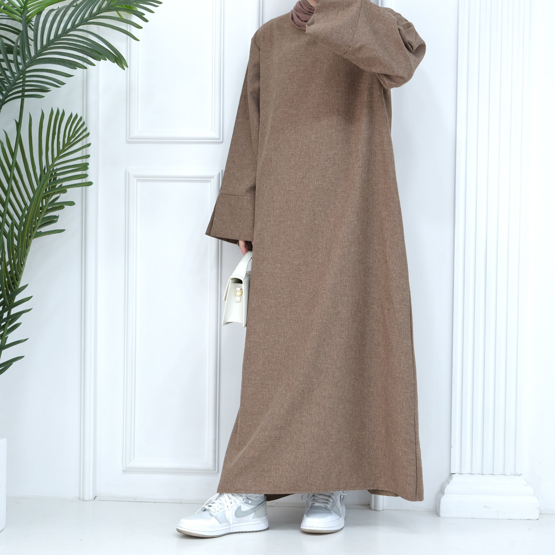 2024 New Dubai Abaya for Muslim Women Eid Ramadan Modest Dress Türkiye Loose Large Elegant Dress Gown Female Islam Clothing - Bako Bako