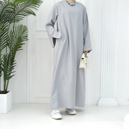 2024 New Dubai Abaya for Muslim Women Eid Ramadan Modest Dress Türkiye Loose Large Elegant Dress Gown Female Islam Clothing - Bako Bako