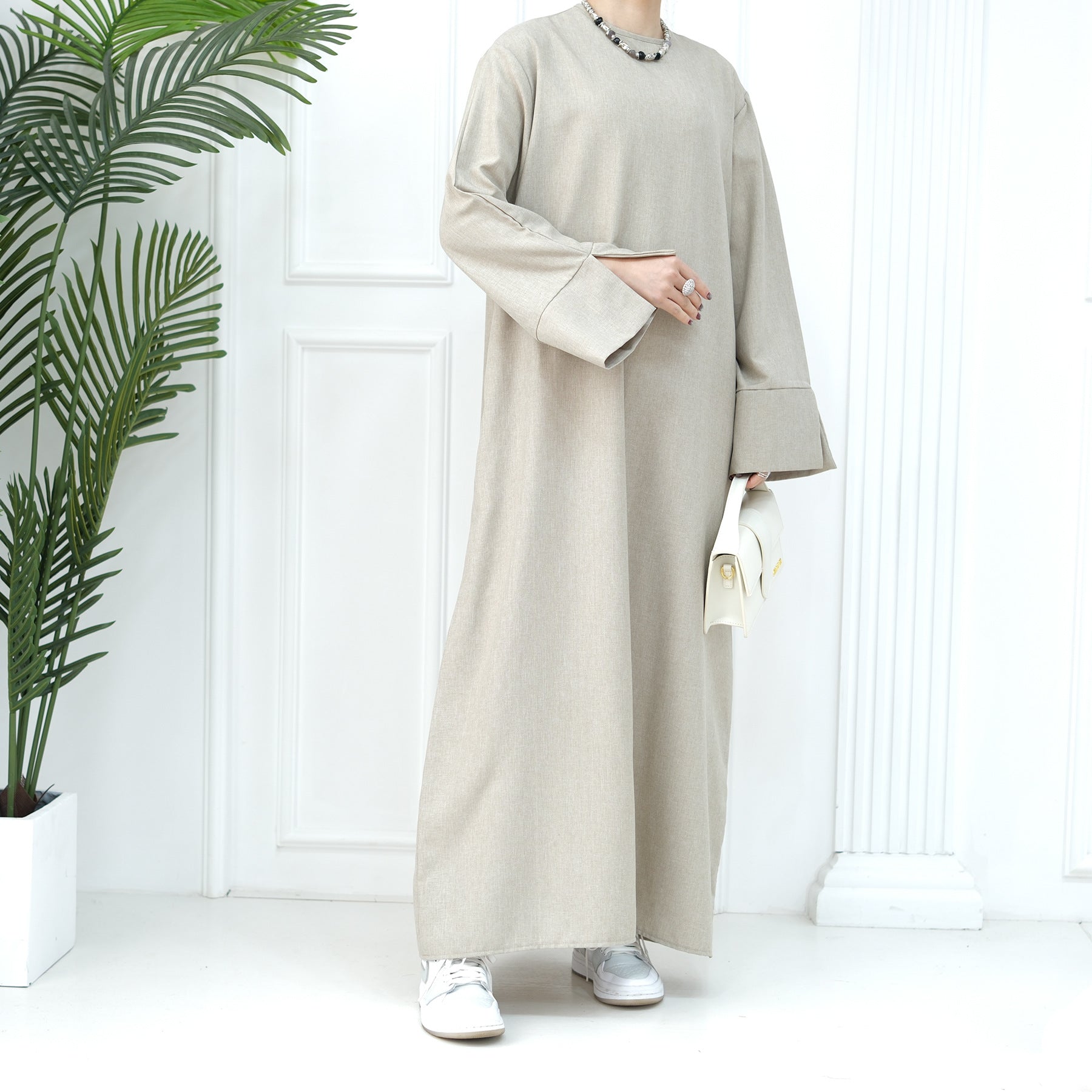 2024 New Dubai Abaya for Muslim Women Eid Ramadan Modest Dress Türkiye Loose Large Elegant Dress Gown Female Islam Clothing - Bako Bako