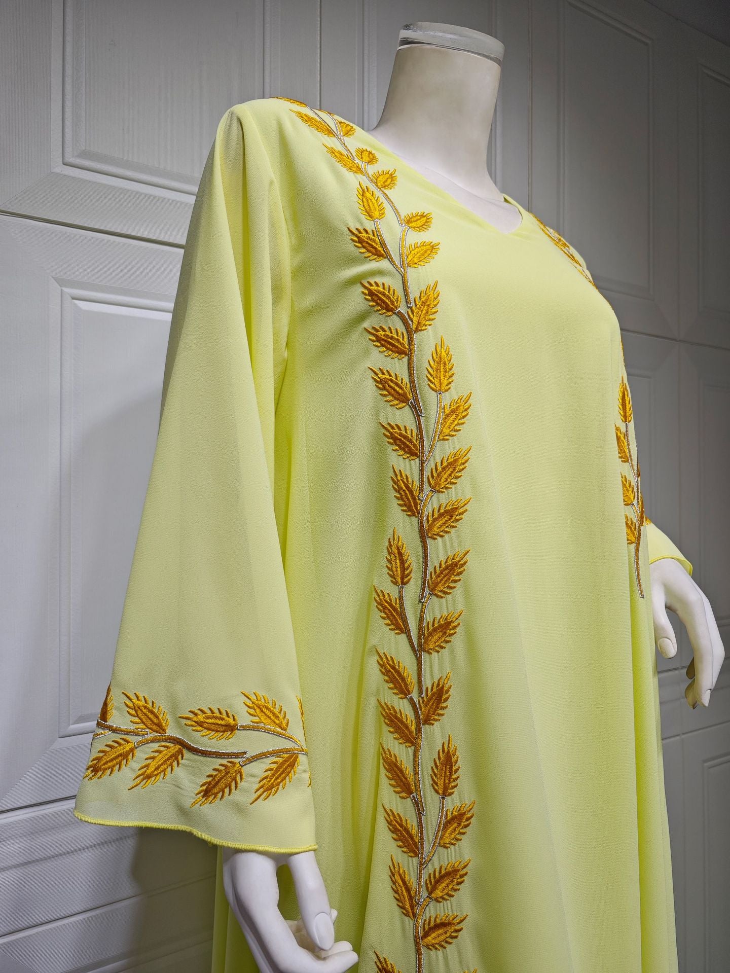 Eid Muslim Abaya for Women Embroidery Dress with Scarf 2 Piece Set Dubai Arab Long Robe Morocco Abayas Kaftan Headscarf Gorgeous - Bako Bako