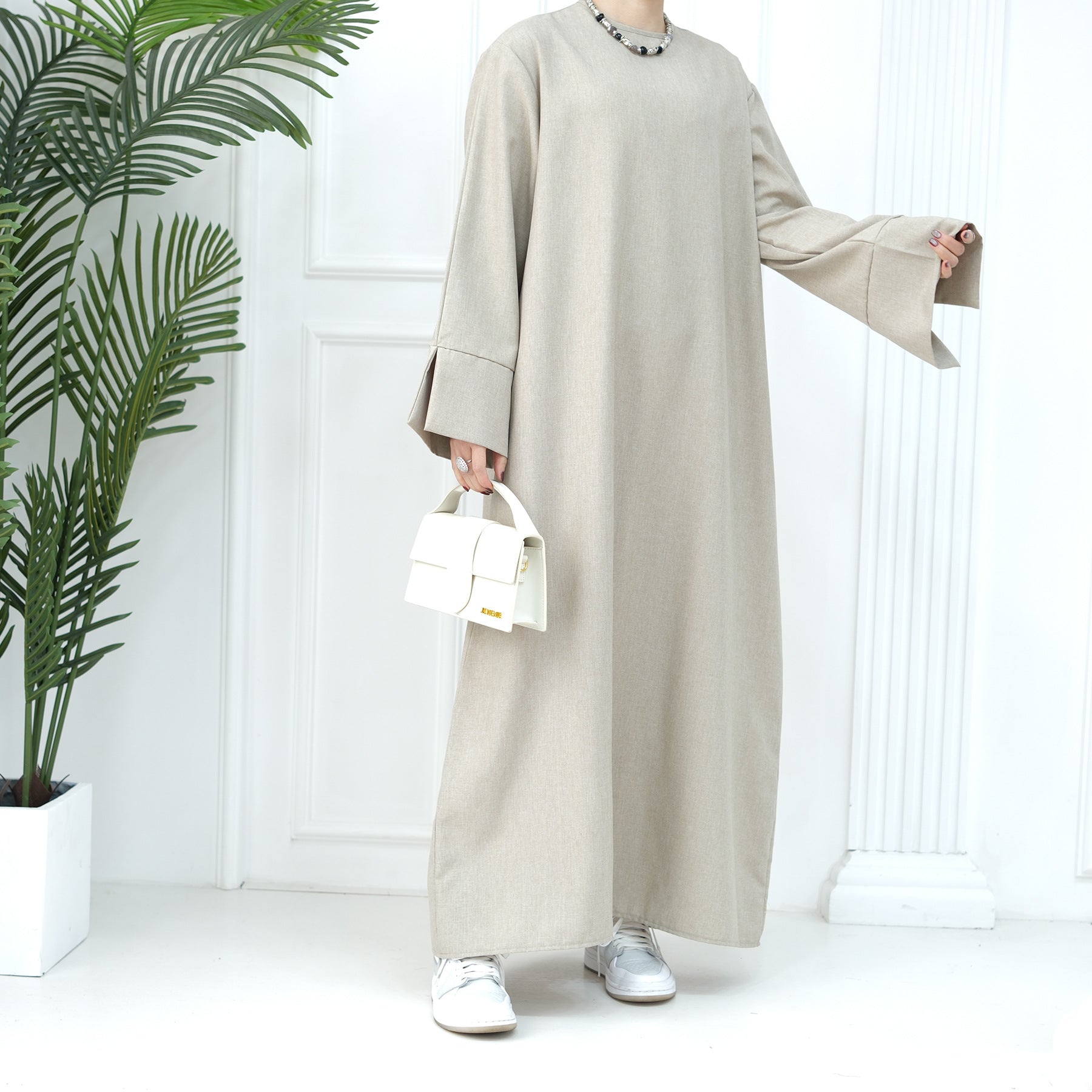 2024 New Dubai Abaya for Muslim Women Eid Ramadan Modest Dress Türkiye Loose Large Elegant Dress Gown Female Islam Clothing - Bako Bako