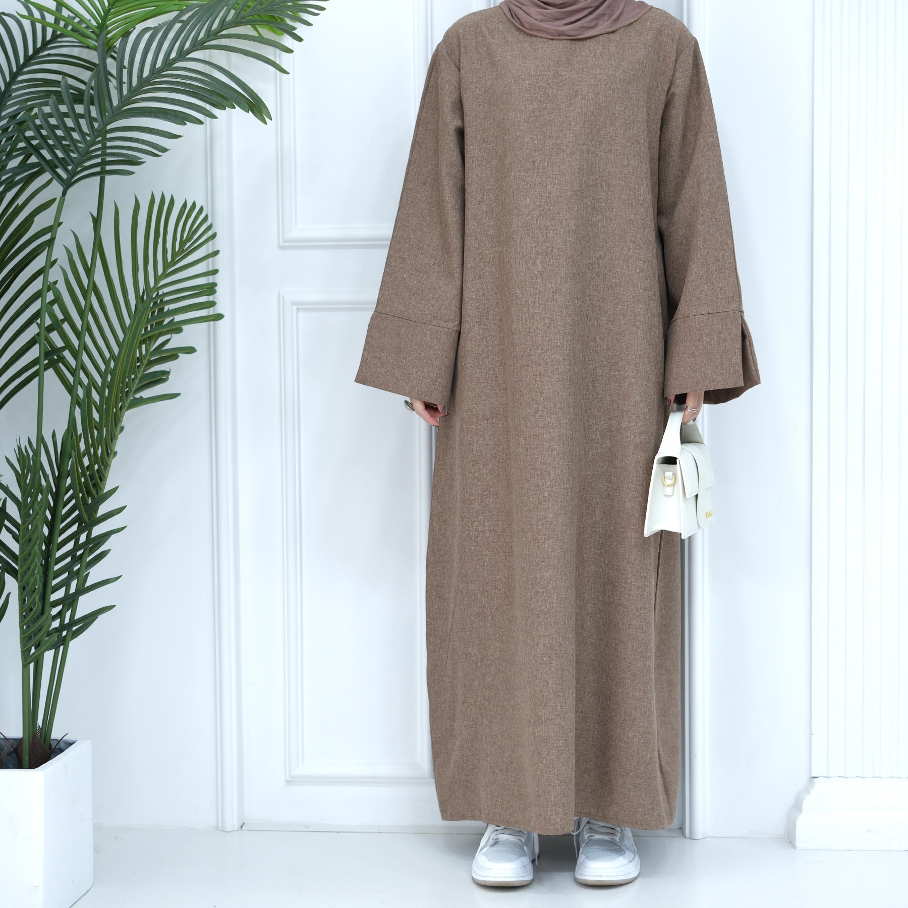 2024 New Dubai Abaya for Muslim Women Eid Ramadan Modest Dress Türkiye Loose Large Elegant Dress Gown Female Islam Clothing - Bako Bako