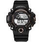 Fashion Men's Watch Sports Electronic Wristwatch Large dial Multifunctional Waterproof Luminous Alarm Kids Male's Military Watch - Bako Bako