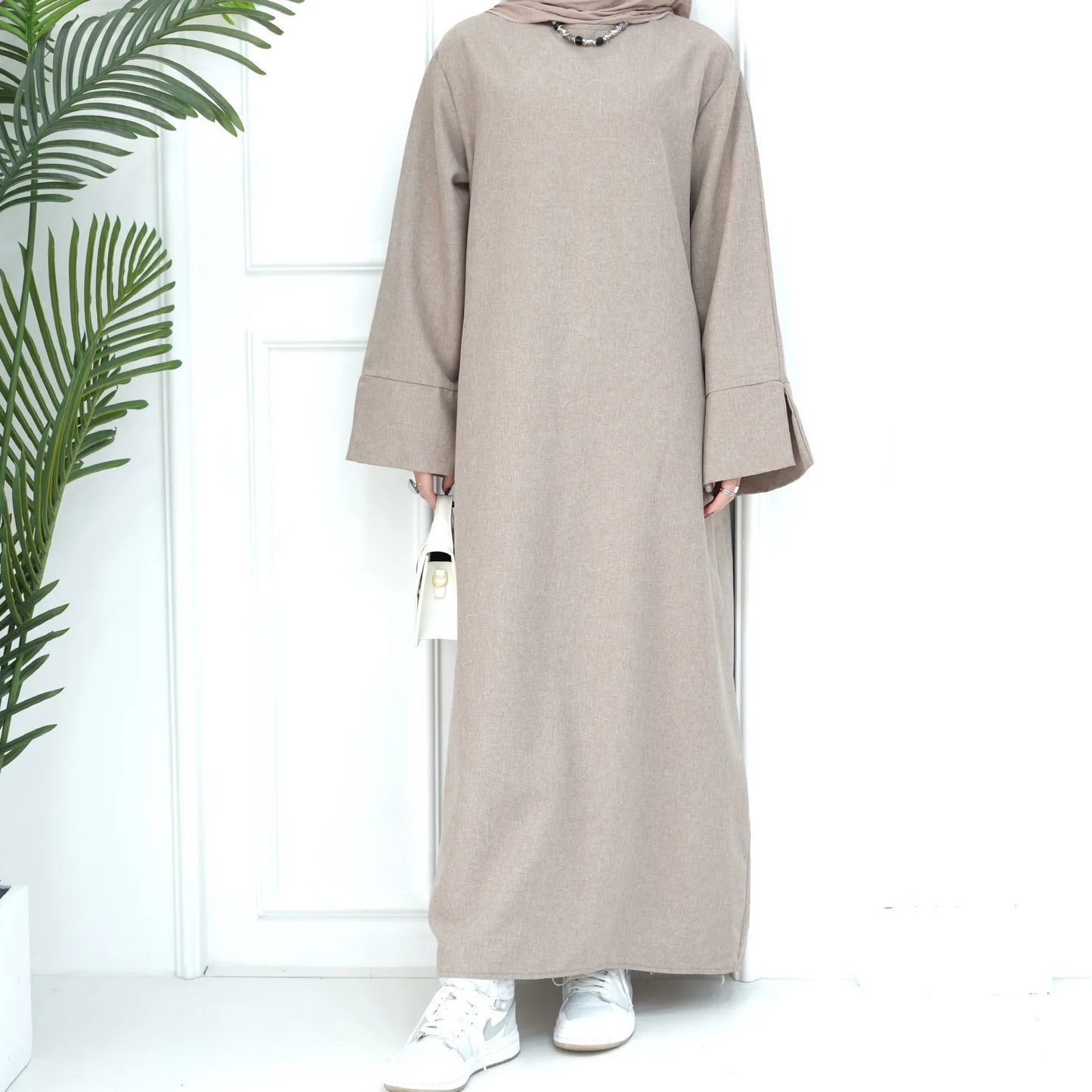 2024 New Dubai Abaya for Muslim Women Eid Ramadan Modest Dress Türkiye Loose Large Elegant Dress Gown Female Islam Clothing - Bako Bako