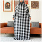 Latest Ramadan Women Abaya Two Hats Dubai Turkey Islam Prayer Clothes Sanding Cotton Fabric Dresses Islam Women Dress Kaftan - Bako Bako