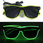LED light up Glasses Neon Luminous Glasses Adults Rave Cosplay Goggles for Bar birthday Party DJ stage performance props - Bako Bako