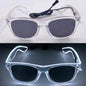 LED light up Glasses Neon Luminous Glasses Adults Rave Cosplay Goggles for Bar birthday Party DJ stage performance props - Bako Bako