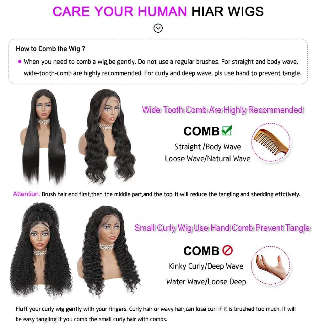 40 Inch Deep Wave 13x4 13x6 360 HD Transparent Lace Front Wigs For Women Water Wave Lace Frontal Hair Wigs Curly Human Hair Wigs - Bako Bako