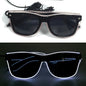 LED light up Glasses Neon Luminous Glasses Adults Rave Cosplay Goggles for Bar birthday Party DJ stage performance props - Bako Bako