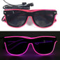 LED light up Glasses Neon Luminous Glasses Adults Rave Cosplay Goggles for Bar birthday Party DJ stage performance props - Bako Bako