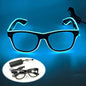 LED light up Glasses Neon Luminous Glasses Adults Rave Cosplay Goggles for Bar birthday Party DJ stage performance props - Bako Bako