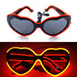 LED light up Glasses Neon Luminous Glasses Adults Rave Cosplay Goggles for Bar birthday Party DJ stage performance props - Bako Bako
