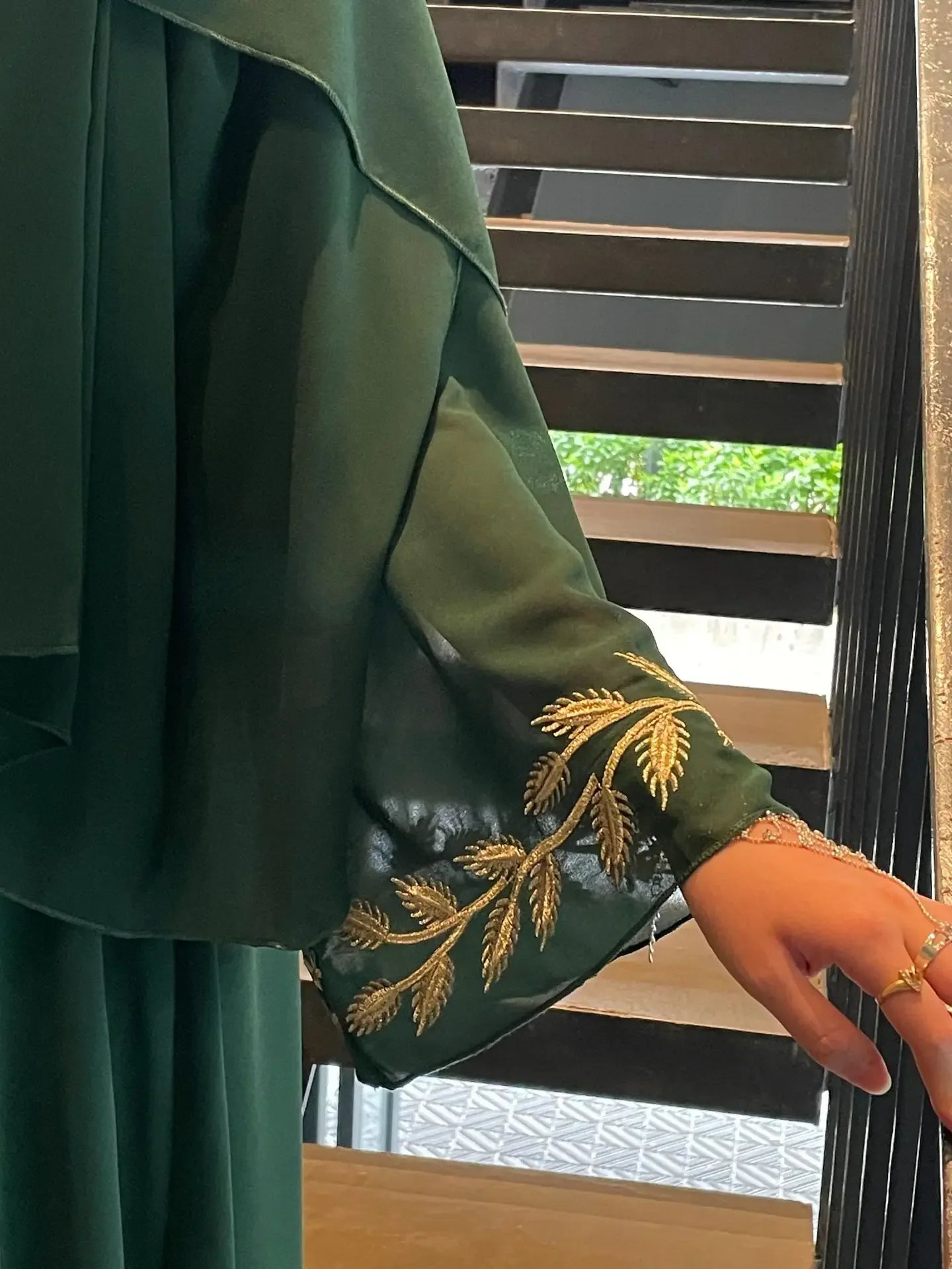 Eid Muslim Abaya for Women Embroidery Dress with Scarf 2 Piece Set Dubai Arab Long Robe Morocco Abayas Kaftan Headscarf Gorgeous - Bako Bako