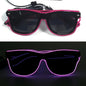 LED light up Glasses Neon Luminous Glasses Adults Rave Cosplay Goggles for Bar birthday Party DJ stage performance props - Bako Bako