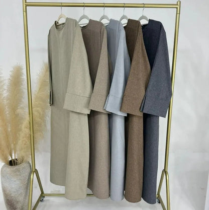 2024 New Dubai Abaya for Muslim Women Eid Ramadan Modest Dress Türkiye Loose Large Elegant Dress Gown Female Islam Clothing - Bako Bako