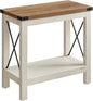 2 - Tier End Table, Side Table with Bottom Shelf, Nightstand for Small Spaces, for Living Room, Bedroom, Farmhouse Style, Rustic W - Bako Bako