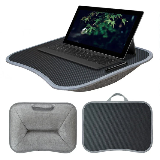 Laptop Lap Desk with Soft Pillow Cushion Portable Laptop Desk Writing Padded Tray for Home & Office - Bako Bako