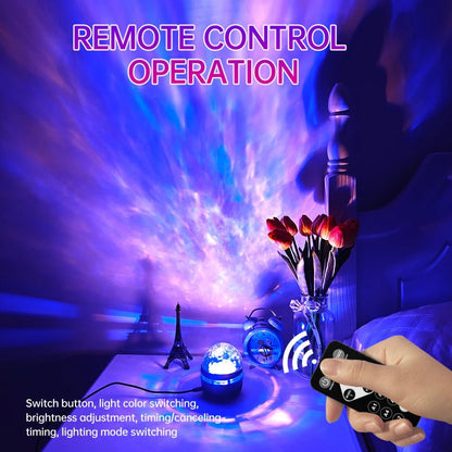LED NightLights Galaxy Projector Remote Control 5V USB Rechargeable Starry Sky Lamp DMX Sound Active 7 Modes for Kids Room Decor - Bako Bako