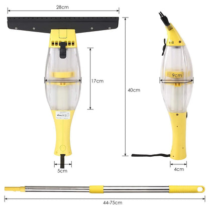 Window Vacuum Cleaner Set with Telescopic Handle Spray Bottle,280mm Blade Suitable for Table, Tiles, Mirrors and Glass, Electric - Bako Bako