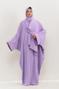 Two Pieces Muslim Abaya Women Jilbab Islamic With Hijab Clothing Dubai Saudi Robe Turkish Modesty Prayer Dresses Loose Kaftans - Bako Bako