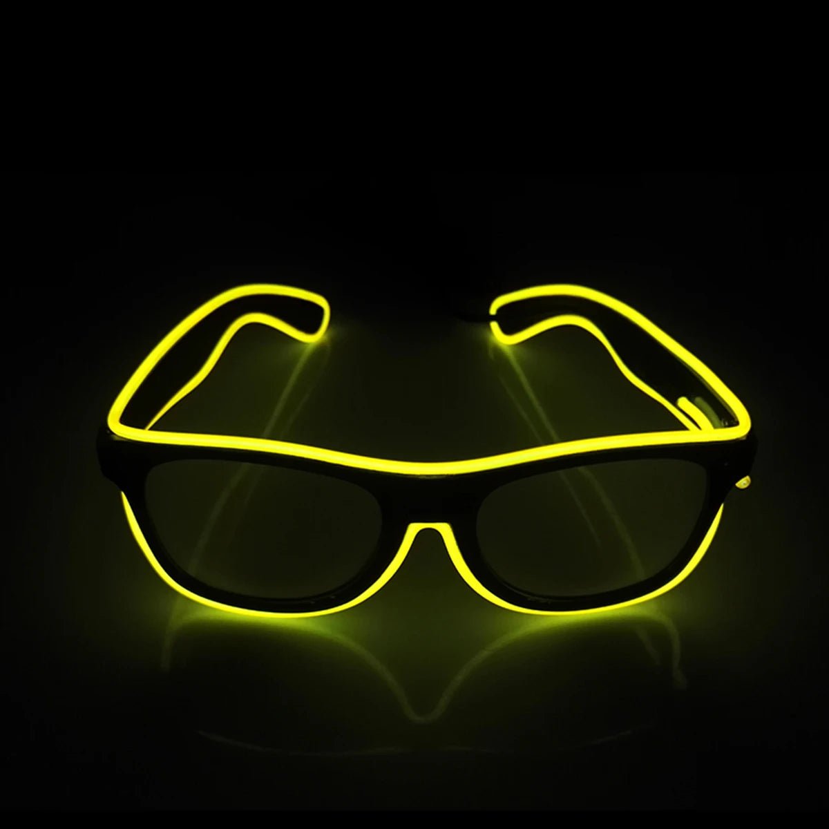 LED light up Glasses Neon Luminous Glasses Adults Rave Cosplay Goggles for Bar birthday Party DJ stage performance props - Bako Bako
