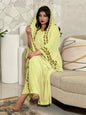 Eid Muslim Abaya for Women Embroidery Dress with Scarf 2 Piece Set Dubai Arab Long Robe Morocco Abayas Kaftan Headscarf Gorgeous - Bako Bako