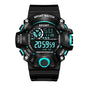 Fashion Men's Watch Sports Electronic Wristwatch Large dial Multifunctional Waterproof Luminous Alarm Kids Male's Military Watch - Bako Bako
