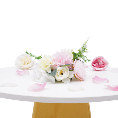 Artificial Fake Flower Bouquet 10Pcs Plastic Flower Arrangement for Mother's Day Wedding Centerpieces Decoration - Bako Bako