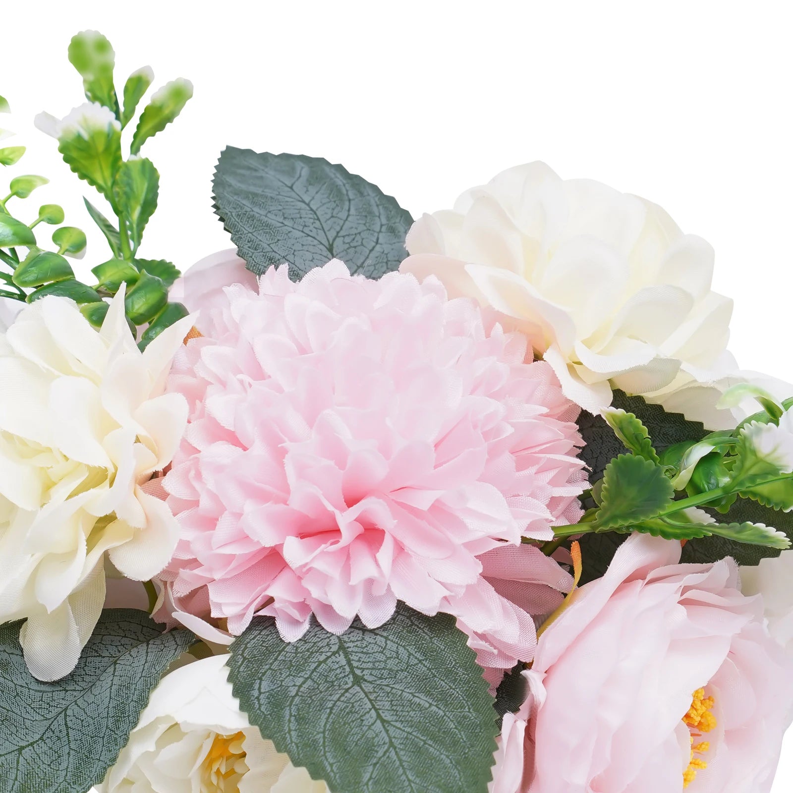 Artificial Fake Flower Bouquet 10Pcs Plastic Flower Arrangement for Mother's Day Wedding Centerpieces Decoration - Bako Bako