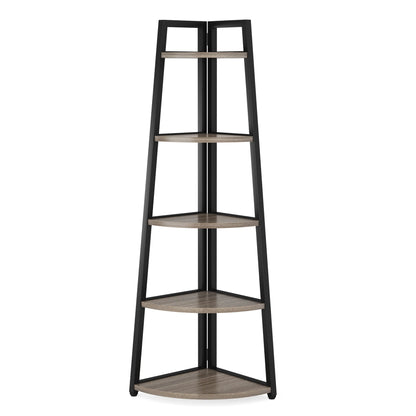 Tribesigns Bookcase Corner Book Shelf Rack Wood Bookshelf Storage Shelves - Bako Bako
