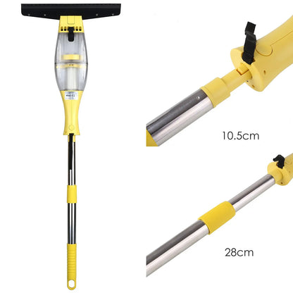 Window Vacuum Cleaner Set with Telescopic Handle Spray Bottle,280mm Blade Suitable for Table, Tiles, Mirrors and Glass, Electric - Bako Bako