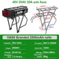 Rear Rack eBike Battery 21700 18650 52V 48V 27Ah 72V 20Ah with Rack no Rack Optional for 1500W 1000W 750W 500W 24" - 28 inch - Bako Bako