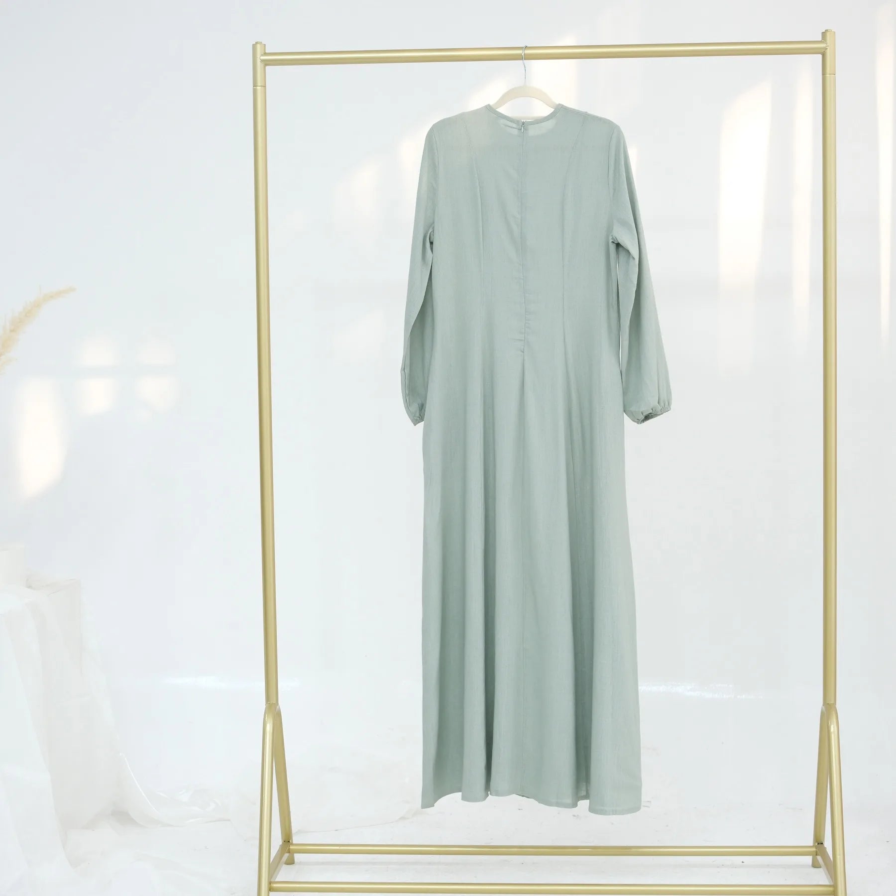 Muslim Abaya Women Dresses Solid Slim Jalabiya Eid 2025 Ramadan Morocco Islam Vestidos Largos Arab Long Robe Dubai Abayas Kaftan - Bako Bako