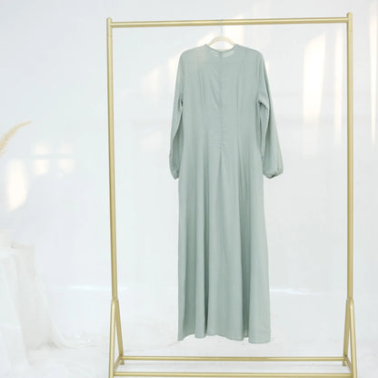 Muslim Abaya Women Dresses Solid Slim Jalabiya Eid 2025 Ramadan Morocco Islam Vestidos Largos Arab Long Robe Dubai Abayas Kaftan - Bako Bako